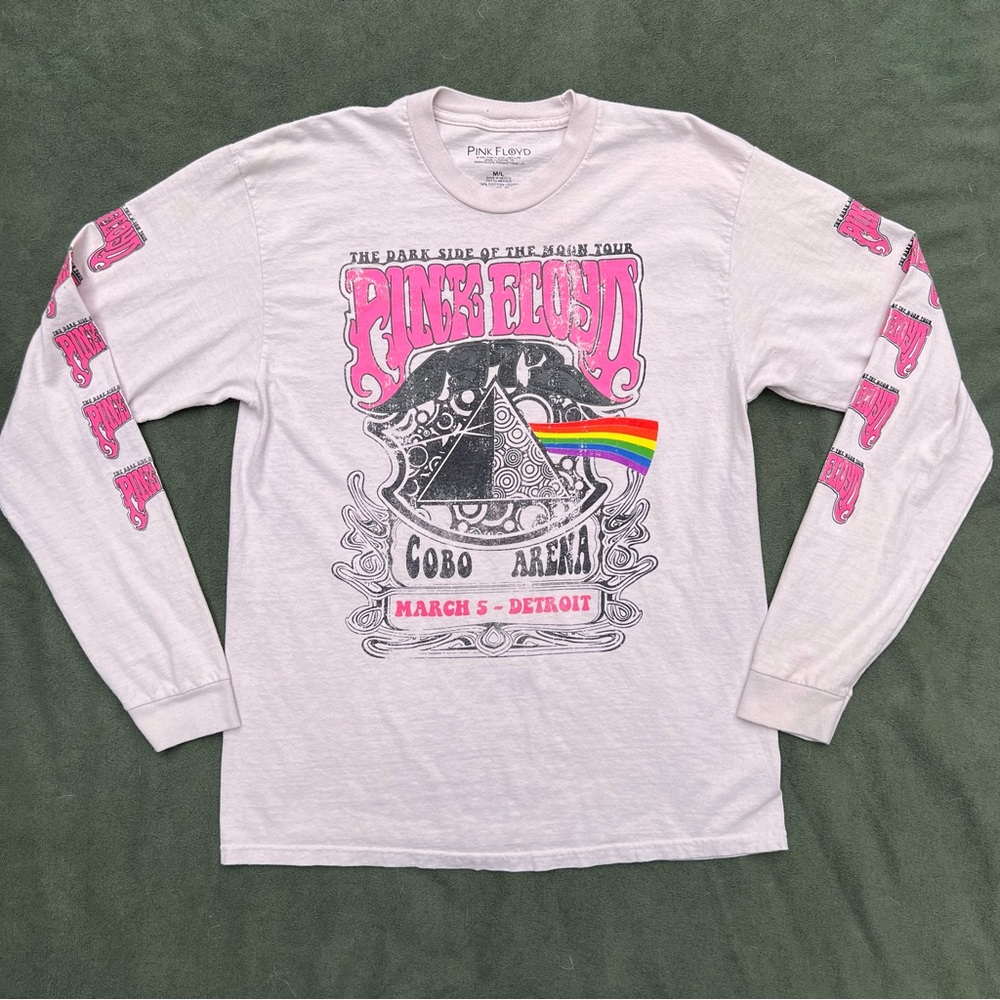 Pink Floyd Beige Long Sleeve Tee